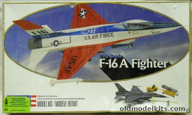 Revell 1/72 F-16A With Engine Stand  Tractor and Ground Crew, 4410 plastic model kit